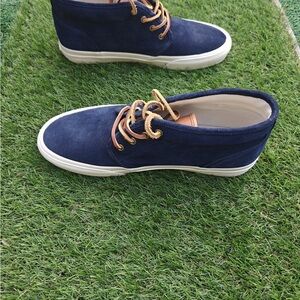 Polo Ralph Lauren Men's Keaton Suede Chukka Boot Sneaker in navy blue Size 11